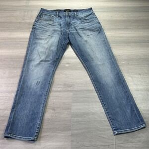 Outpost Makers Jeans Mens 34x30 Blue Original Taper Stretch Denim Casual